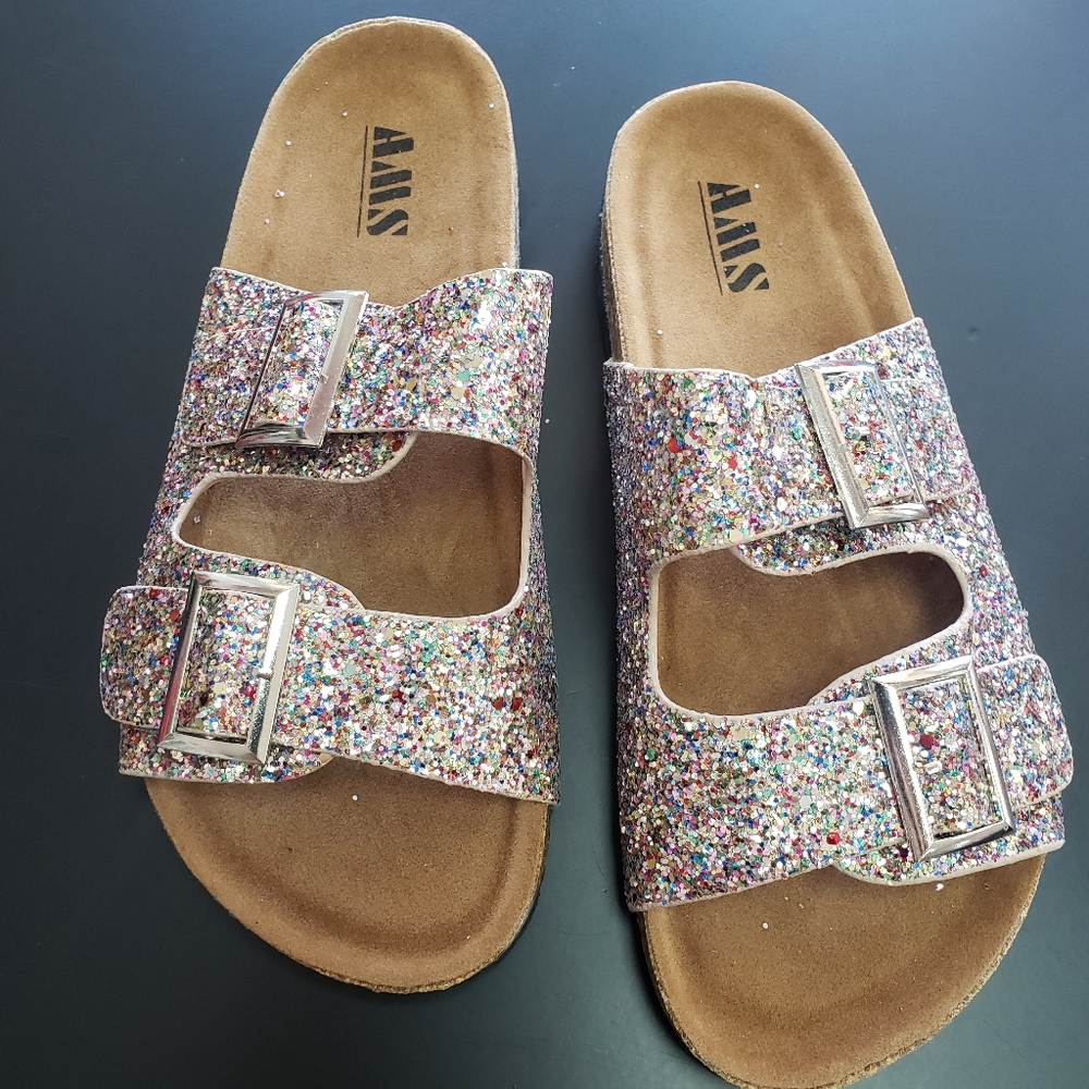 Mermaid Glitter Birken(like) Sandal - Picture 1 of 1